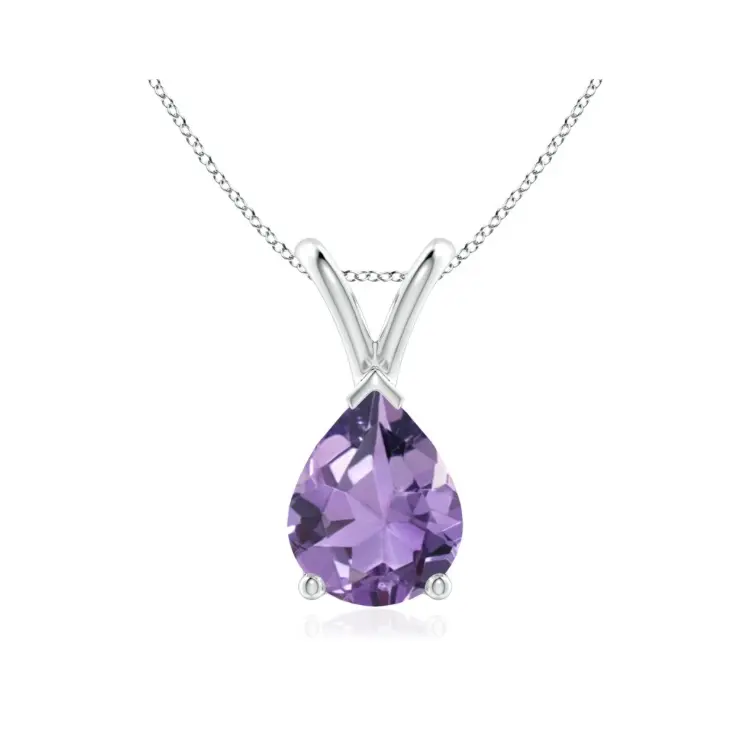 Amethyst Necklace set in 14kt gold