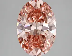 4.34ct FANCY VIVID  PINK VS2 Oval Old Miner (IGI)