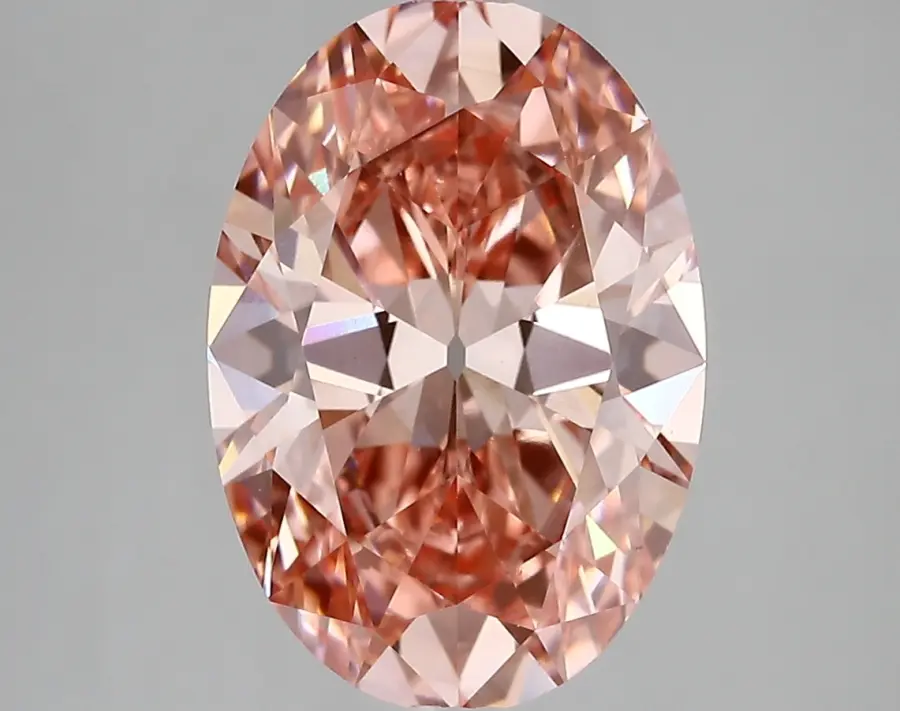 4.34ct FANCY VIVID  PINK VS2 Oval Old Miner (IGI)
