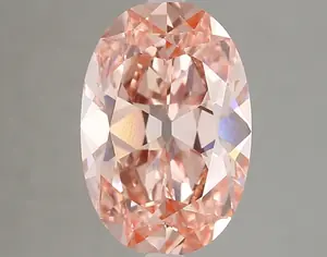 4.28ct FANCY VIVID  PINK VS1 Oval Old Miner (IGI)
