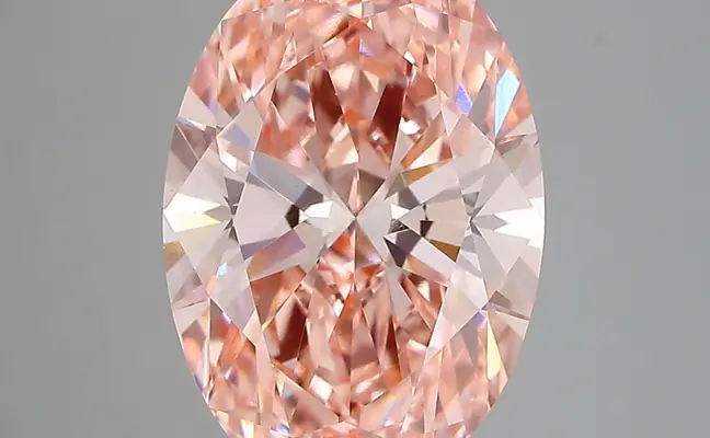 4.27ct FANCY VIVID  PINK VVS2 Oval (IGI)