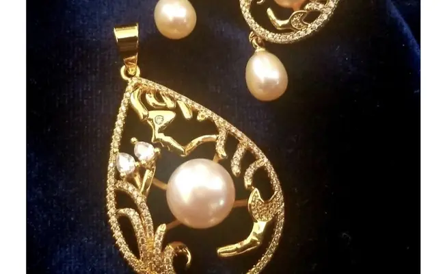 Simayaz Senorita Pearl Pendant Set | Simayaz Necklaces
