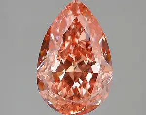 4.25ct FANCY VIVID  PINK VS1 Pear (IGI)