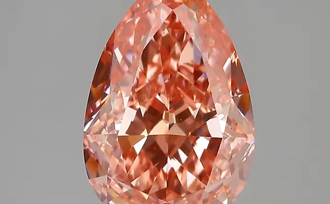 4.25ct FANCY VIVID  PINK VS1 Pear (IGI)