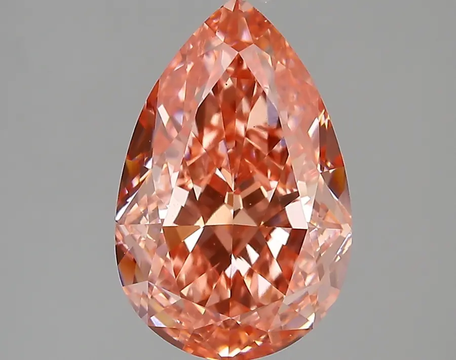 4.25ct FANCY VIVID  PINK VS1 Pear (IGI)