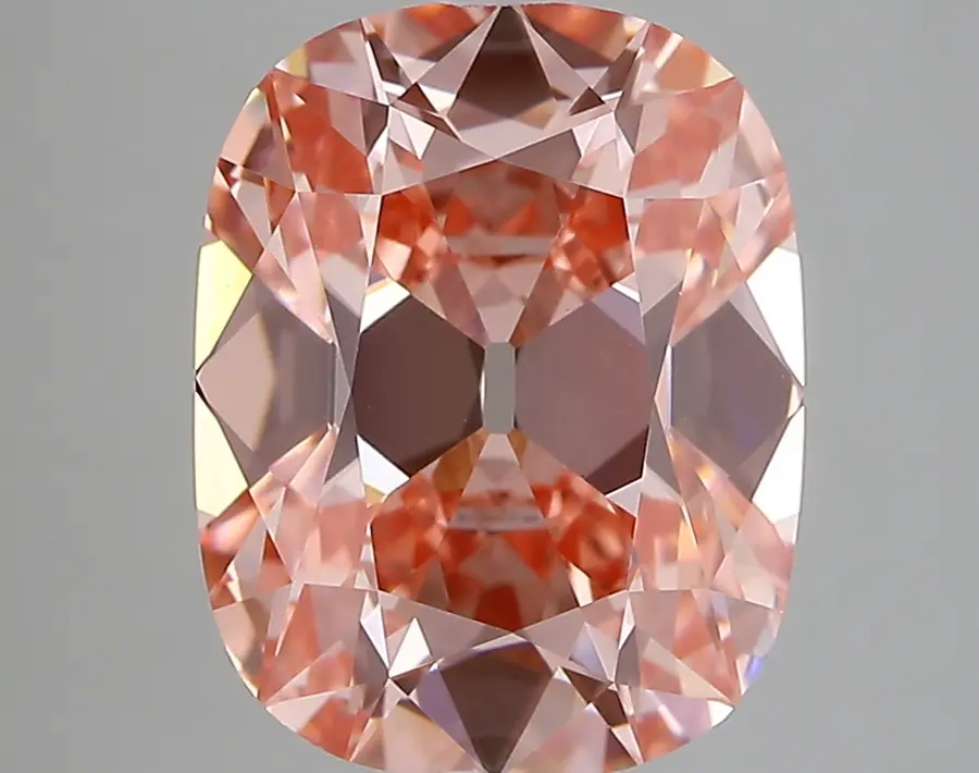 4.23ct FANCY VIVID  PINK VVS2 Cushion (IGI)