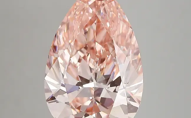 4.18ct FANCY VIVID  PINK VS1 Pear (IGI)