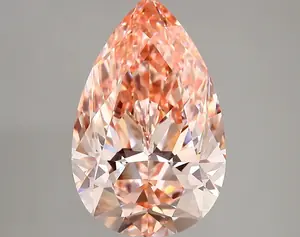 4.18ct FANCY VIVID  PINK VS1 Pear (IGI)