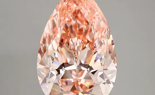 4.18ct FANCY VIVID  PINK VS1 Pear (IGI)