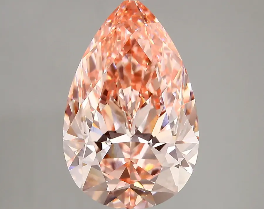 4.18ct FANCY VIVID  PINK VS1 Pear (IGI)