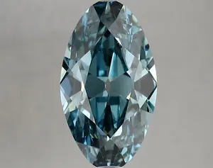 4.16ct FANCY VIVID  BLUE VVS2 Moval (IGI)