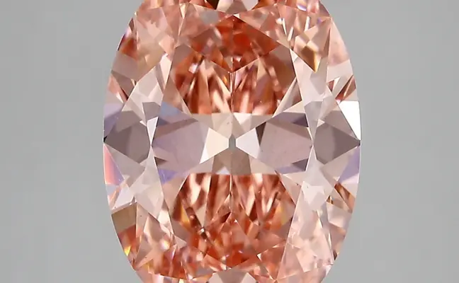 4.06ct FANCY VIVID  PINK VS1 Oval Old Miner (IGI)