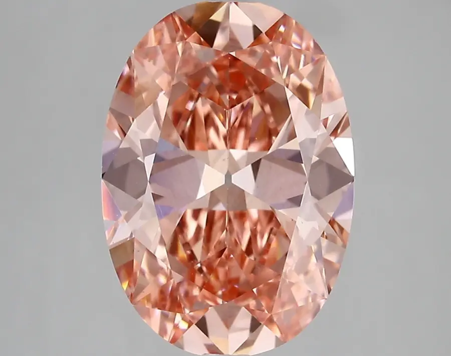 4.06ct FANCY VIVID  PINK VS1 Oval Old Miner (IGI)