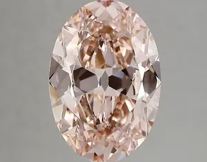 4.04ct FANCY INTENSE  PINK VS2 Oval Old Miner (IGI)