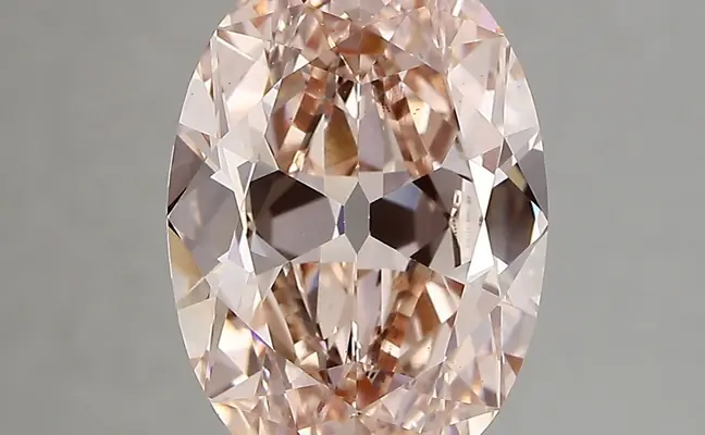 4.04ct FANCY INTENSE  PINK VS2 Oval Old Miner (IGI)