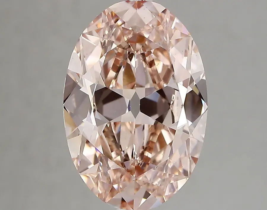 4.04ct FANCY INTENSE  PINK VS2 Oval Old Miner (IGI)