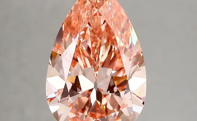 4.04ct FANCY VIVID  PINK VVS2 Pear (IGI)