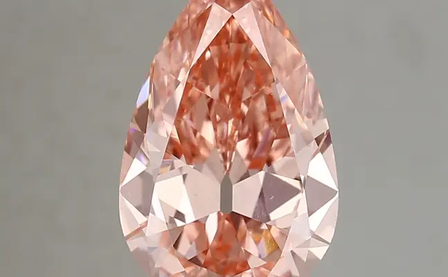 4.04ct FANCY VIVID  PINK VS1 Pear (IGI)