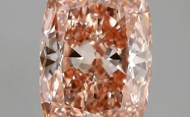4.03ct FANCY VIVID  PINK VS1 Cushion (IGI)