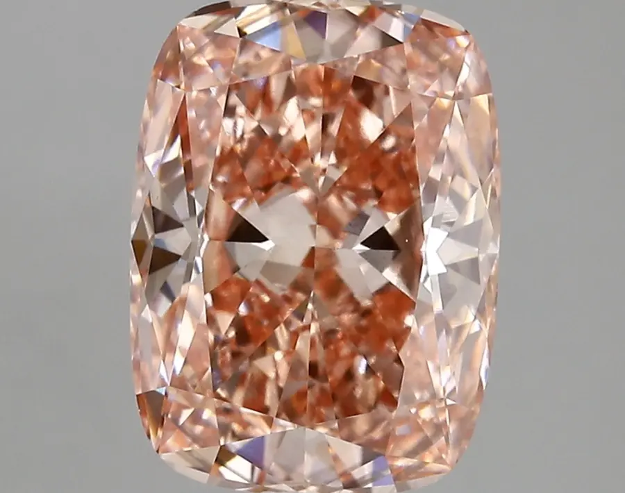 4.03ct FANCY VIVID  PINK VS1 Cushion (IGI)