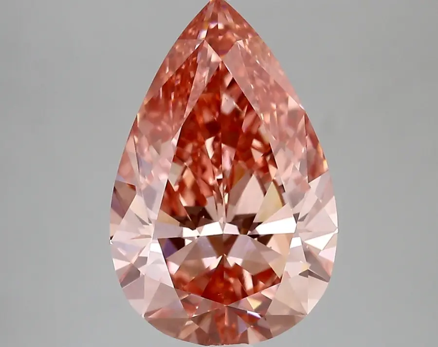 4.02ct FANCY VIVID  PINK VS1 Pear (IGI)