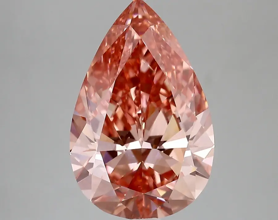 4.02ct FANCY VIVID  PINK VS1 Pear (IGI)