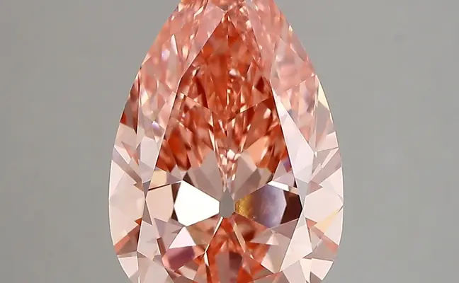 4.01ct FANCY VIVID  PINK VVS2 Pear (IGI)