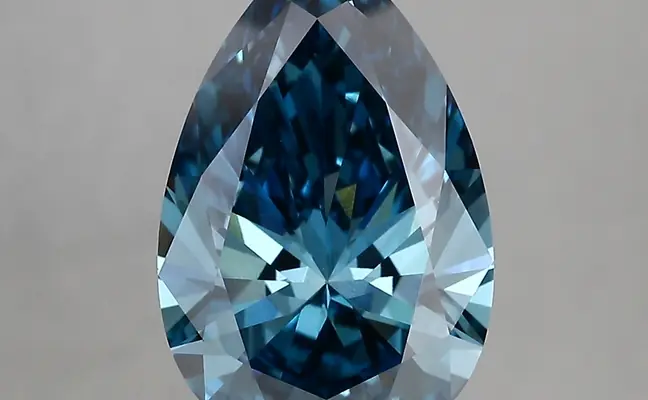4.00ct FANCY VIVID  BLUE VVS2 Pear (IGI)