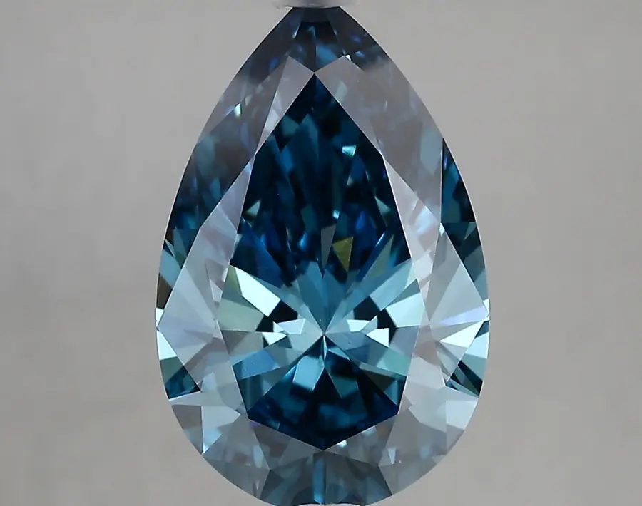 4.00ct FANCY VIVID  BLUE VVS2 Pear (IGI)