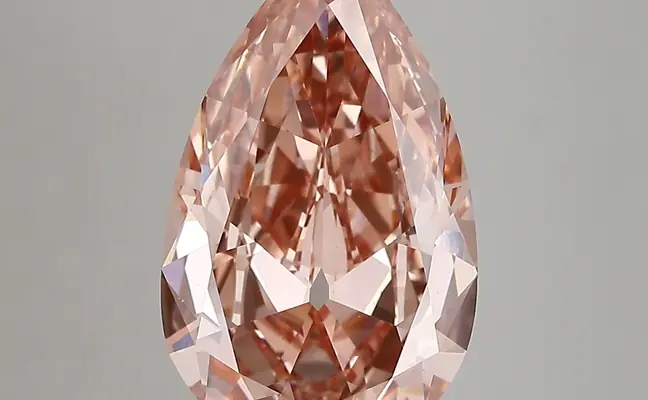 3.95ct FANCY VIVID  PINK VS1 Pear (IGI)
