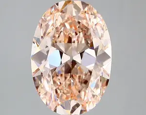 3.90ct FANCY INTENSE  PINK VS1 Oval Old Miner (IGI)