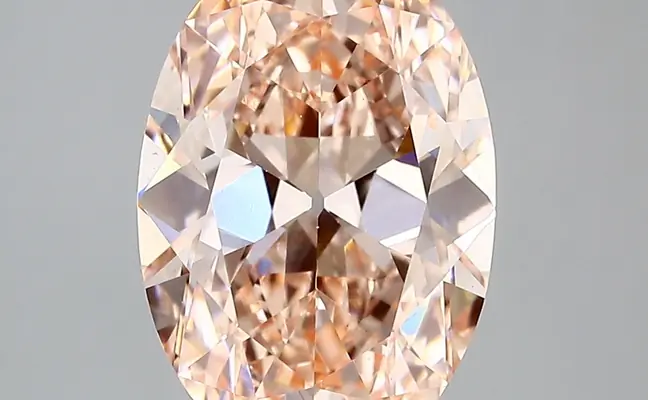 3.90ct FANCY INTENSE  PINK VS1 Oval Old Miner (IGI)