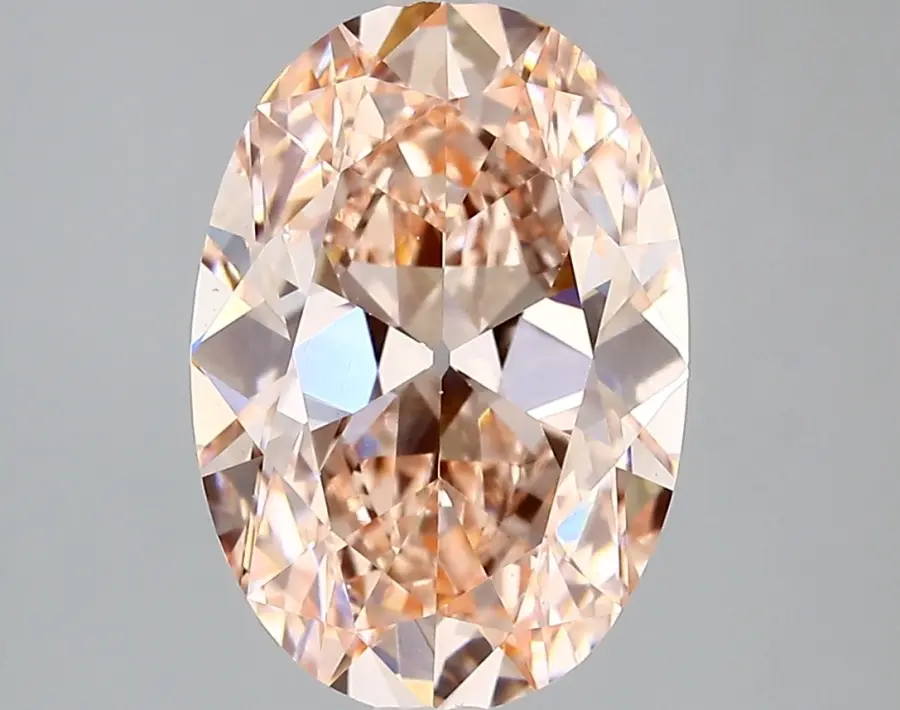 3.90ct FANCY INTENSE  PINK VS1 Oval Old Miner (IGI)