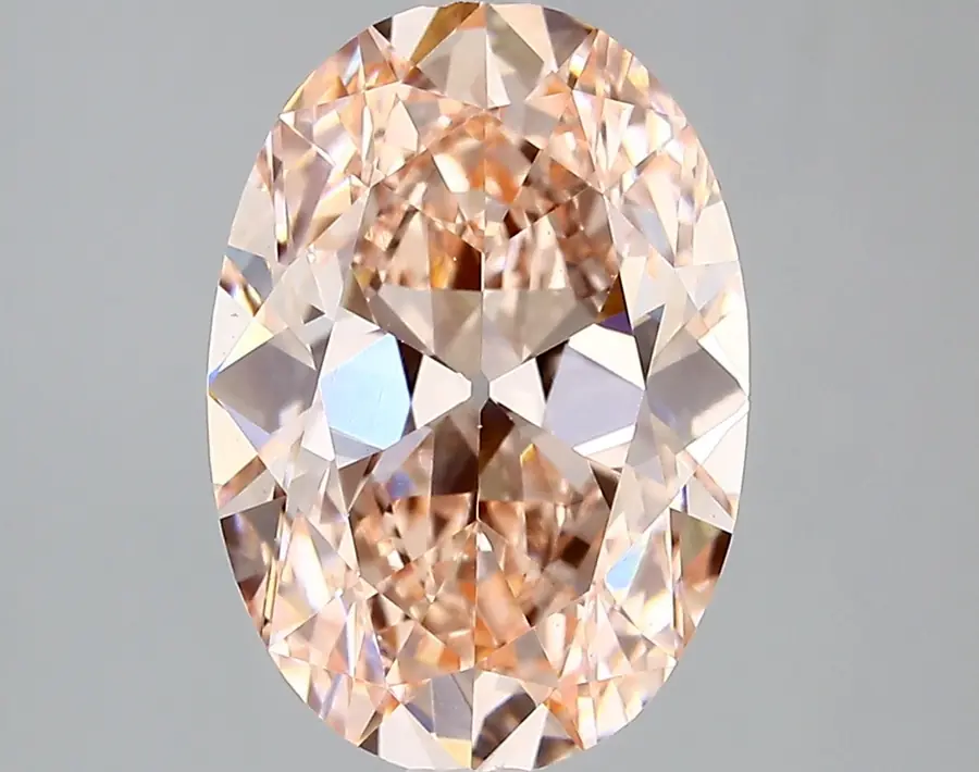 3.90ct FANCY INTENSE  PINK VS1 Oval Old Miner (IGI)