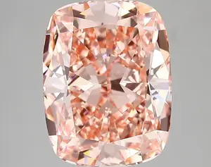 3.87ct FANCY VIVID  PINK VVS2 Cushion (IGI)
