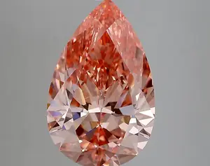 3.83ct FANCY VIVID  PINK VVS2 Pear (IGI)