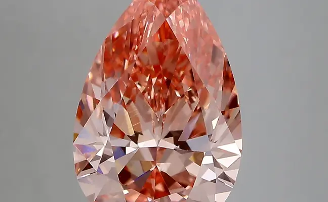 3.83ct FANCY VIVID  PINK VVS2 Pear (IGI)