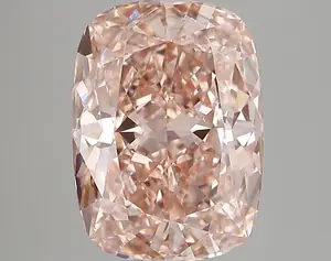3.81ct FANCY VIVID  PINK SI1 Cushion (IGI)