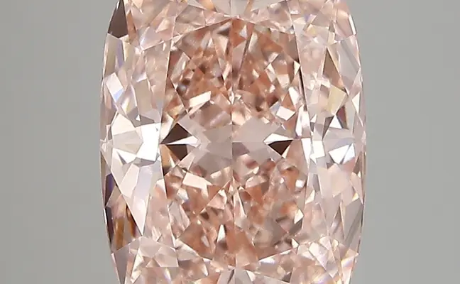 3.81ct FANCY VIVID  PINK SI1 Cushion (IGI)