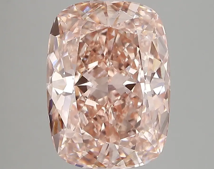 3.81ct FANCY VIVID  PINK SI1 Cushion (IGI)