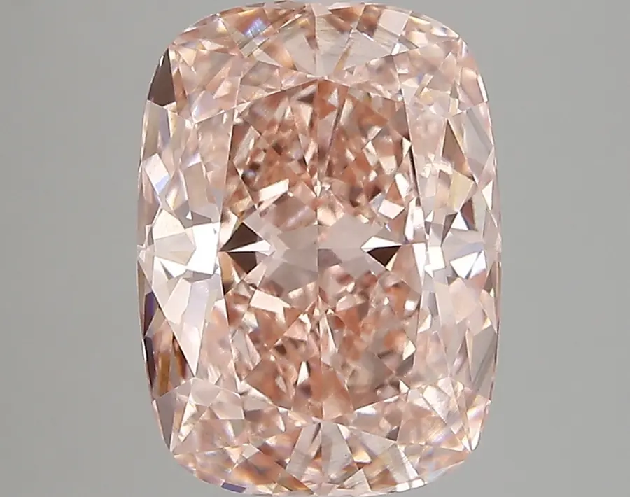 3.81ct FANCY VIVID  PINK SI1 Cushion (IGI)