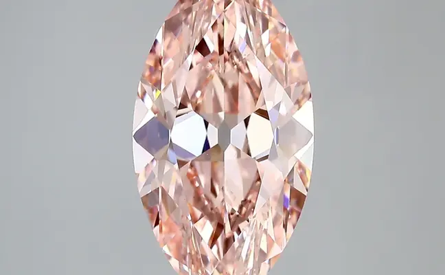 3.80ct FANCY VIVID  PINK VS1 Marquise Old Miner (IGI)