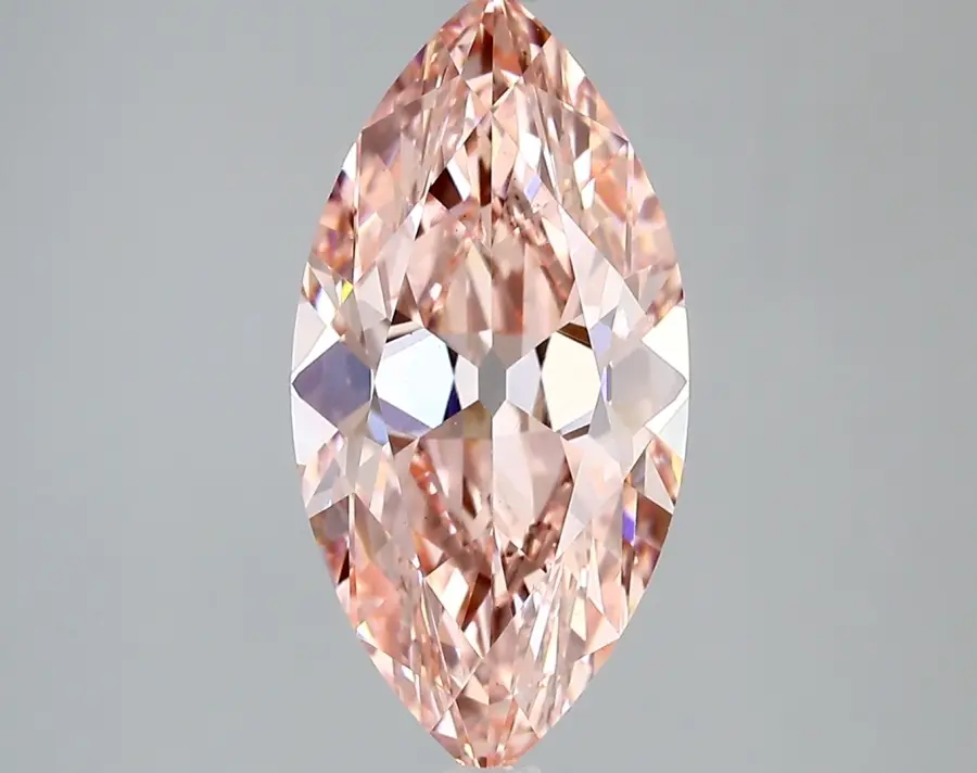 3.80ct FANCY VIVID  PINK VS1 Marquise Old Miner (IGI)