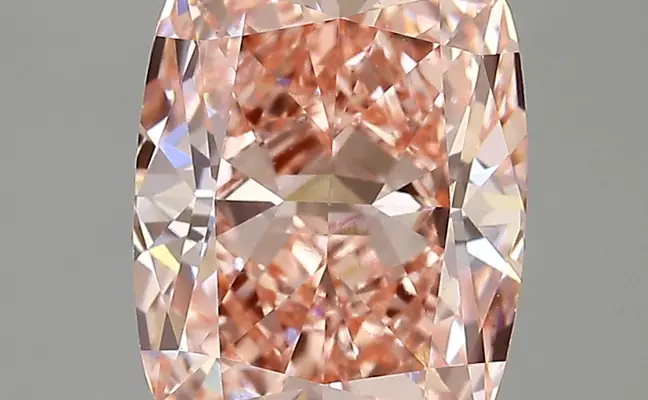 3.78ct FANCY VIVID  PINK VS1 Cushion (IGI)