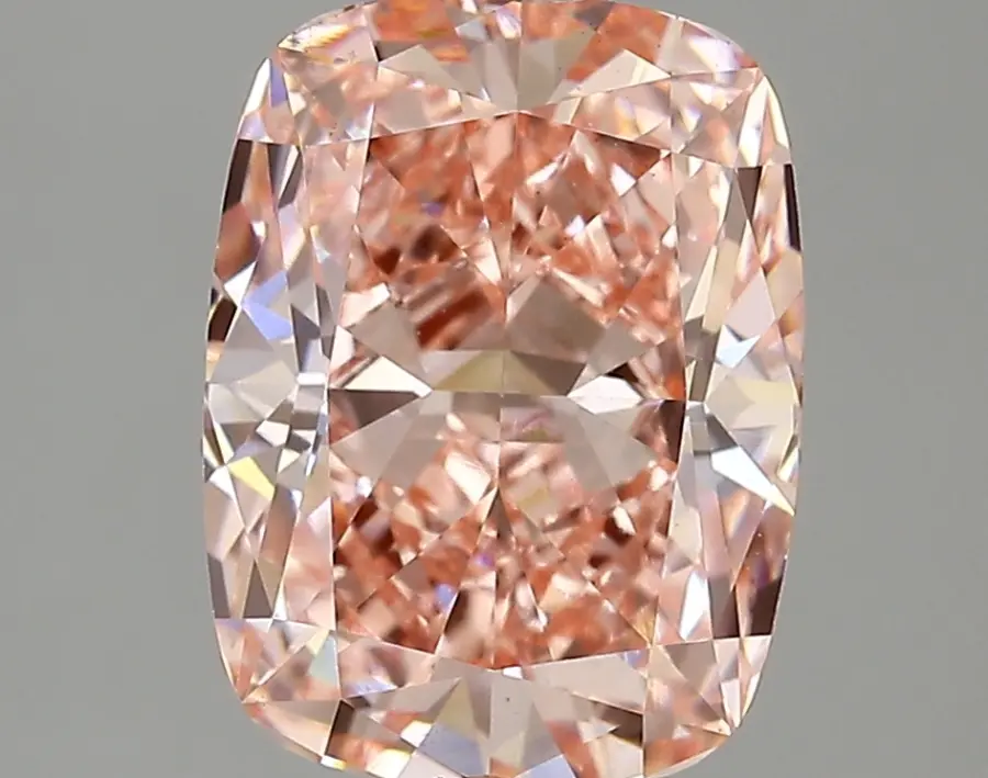 3.78ct FANCY VIVID  PINK VS1 Cushion (IGI)