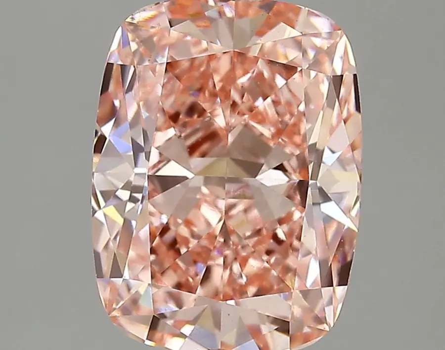 3.78ct FANCY VIVID  PINK VS1 Cushion (IGI)