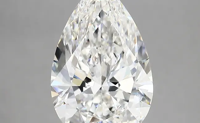 3.76ct F VVS2 Pear (IGI)