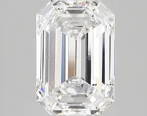 3.70ct F SI1 Emerald (IGI)