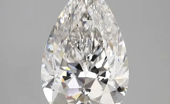 3.70ct F VS1 Pear (IGI)