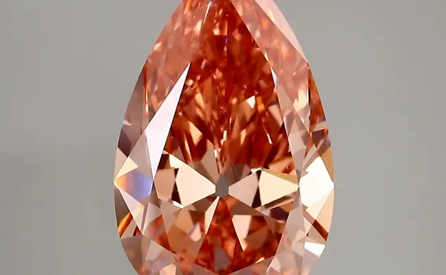 3.68ct FANCY VIVID  PINK VVS2 Pear (IGI)